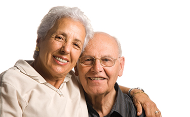 Photo of a couple smiling. Link to Life Stage Gift Planner Over Age 70 Situations.